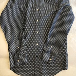 Banana Republic Mens Button Down Blue Long sleeve